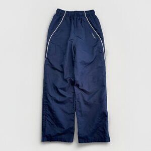 VTG Y2K Reebok Windbreaker Track Pants Mens M Blue Nylon Lined Athletic Running